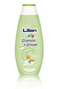 Lilien Kids green apple šampon a gel 400 ml