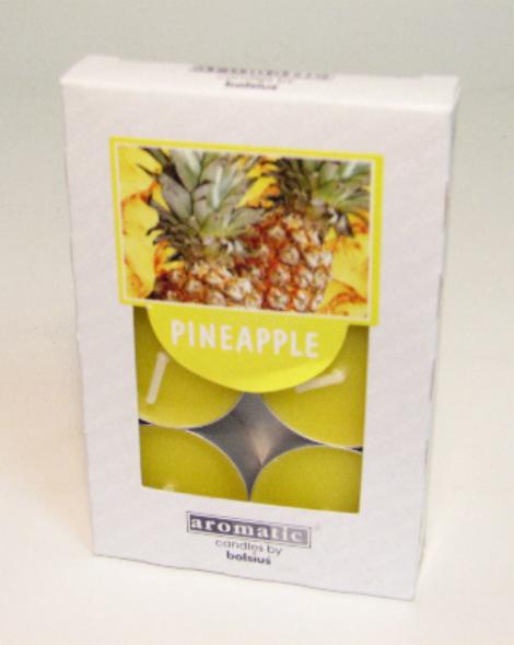 Svíčka vonná Bolsius Pineapple 6ks