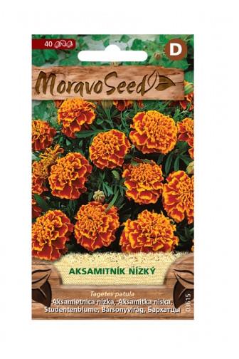 Aksamitník rozkladitý plnokvětý, oranžovo-hnědý 0.2g