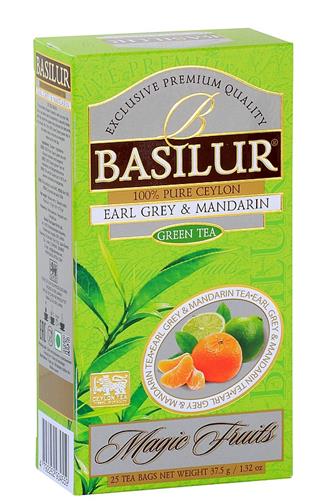 Basilur Magic Earl Grey & Mandarin zelený čaj 25 x 1,5 g