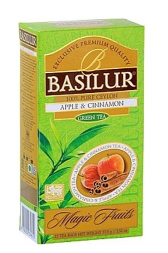 Basilur Magic Apple & Cinnamon zelený čaj 25 x 1,5 g