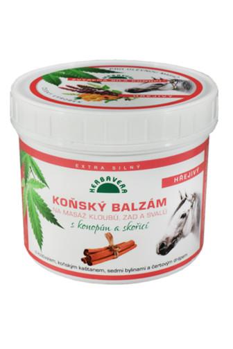 Herbavera Koňský balzám hřejivý s konopím, skořicí a capsaicinem 500 ml