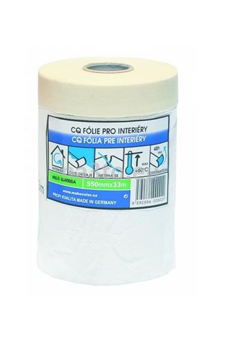 Zakrývací folie CQ s páskou interier 55 cm x 33 m