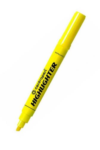 Centropen zvýrazňovač 8552 žlutý fosforový 1-4.6 mm