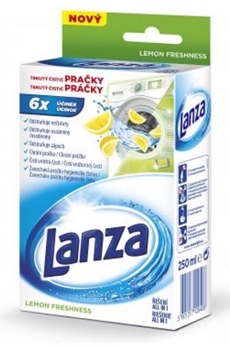 Lanza tekutý čistič pračky 6 účinků lemon fresh 250 ml 