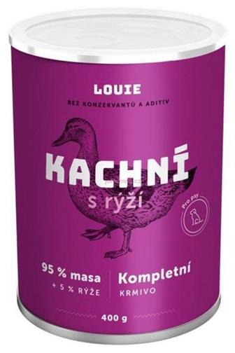 Louie Kompletní krmivo - kachní (95 %) s rýží (5 %)  400g