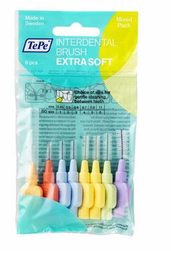 TePe mezizubní kartáčky extra soft mix 0.45 -1.1 mm 8 ks