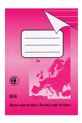 Sešit 624 A6 20 listů linkovaný