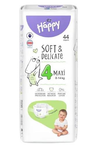 Bella Happy Maxi (4) 8-18kg jednorázové pleny 46 ks