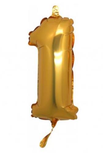 Balónek foliový zlatý 101cm č.1