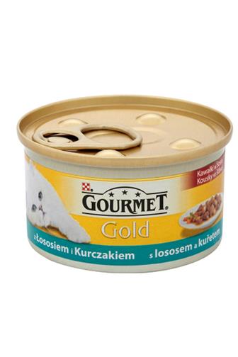 Gourmet Gold s lososem a kuřetem 85 g