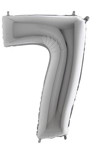 Balónek foliový stříbrný 101cm č.7