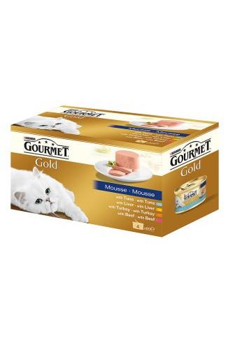 Gourmet Gold tuňák/krůta/játra/drůbeží 4x85g
