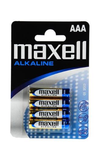 Maxell Baterie alkalické AAA LR03 4ks