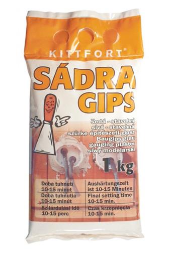 Kittfort Sádra stavební šedá 1 kg 
