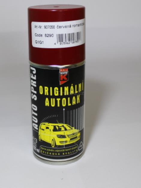 Auto sprej 8290 červená romantická 150 ml
