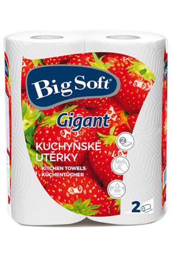 Big Soft utěrky 2vrstvé Gigant 2 role