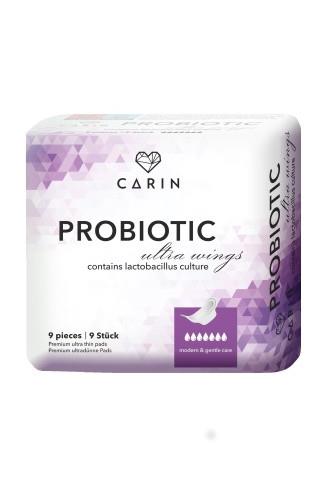 Carin ProBiotic ultra wings  dámské vložky 9 ks