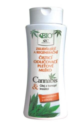 Bione Cosmetics BIO Cannabis čistící odličovací pleťové mléko 255 ml