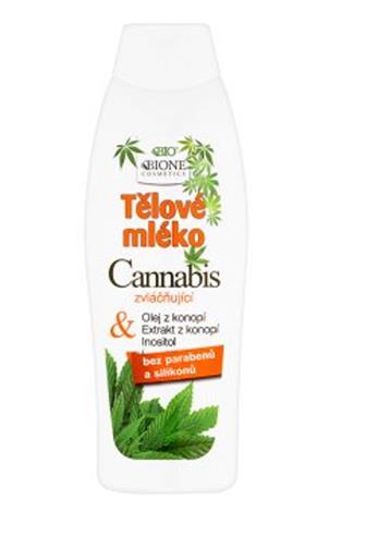 Bione Cosmetics BIO tělové mléko Cannabis & olej z konopí 500 ml