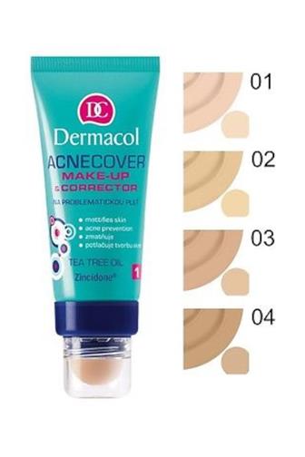 Dermacol Acnecover antibakteriální make-up s korektorem č.1 30 ml