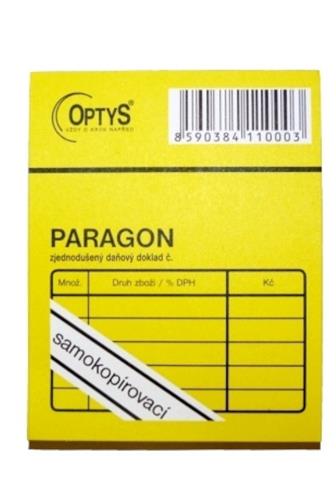 Optys Paragon obchodní A7 samopropisovací 100 listů