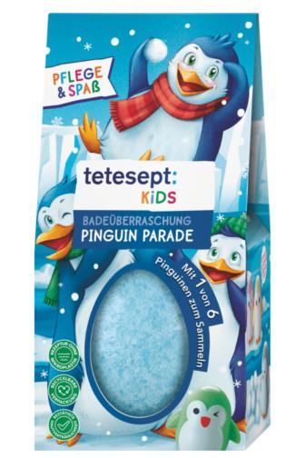Tetesept Kids Tučňáci koupelová sůl s překvapením 190 g