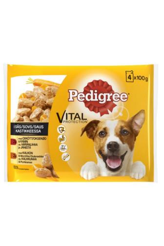 Pedigree Adult kapsička s krůtím, hovězím masem 4 x 100 g