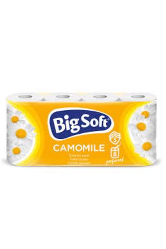 Big Soft toaletní papír 3 vrstvý heřmánek 150 útržků 8 ks