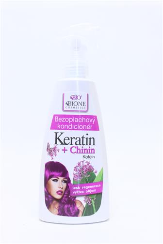 Bione Cosmetics Keratin + Chinin bezoplachový kondicionér 260ml