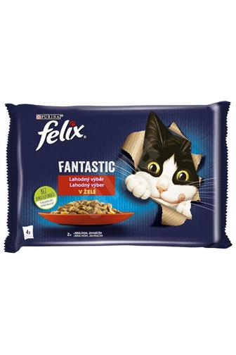Purina Felix Fantastic králík - jehněčí 4 x 85 g 