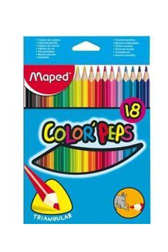 Maped Pastelky trojhranné 18 ks