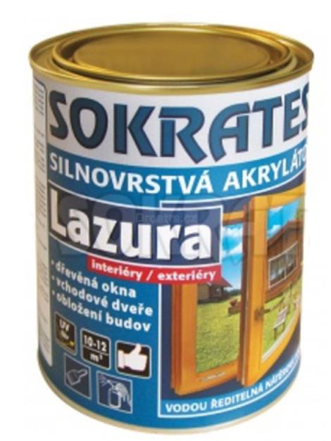 Sokrates silnovrstvá akrylátová lazura ořech 0,7 kg