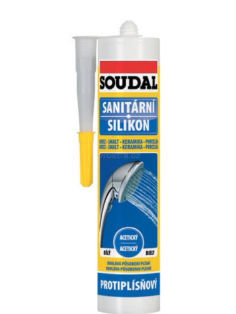Soudal sanitární silikon bílý 280 ml