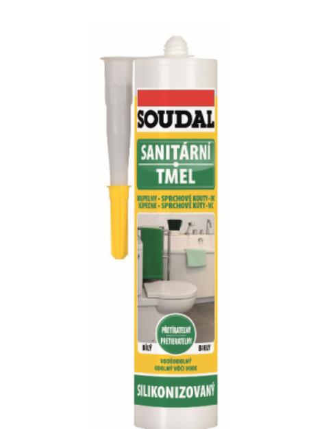Soudal sanitární tmel silikonizovaný bílý 280 ml