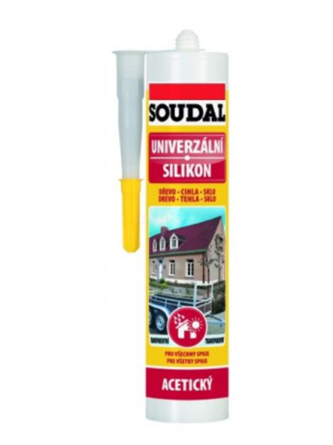 Soudal univerzální silikon hnědý 280 ml