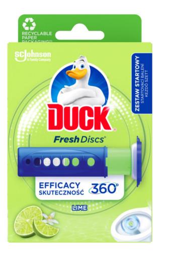 Duck Fresh Discs limetka WC gel pro hygienickou čistotu a svěžest Vaší toalety 36 ml