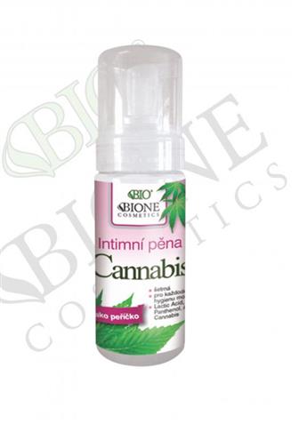 Bione Cosmetics BIO Intimní mycí pěna Cannabis 150ml