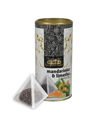 Vitto Tubus Mandarinka limetka černý pyramid 15 x 1,5 g