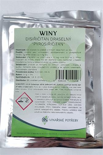 Winy "Pyrosulfit" (náhrada za pyrosiřičitan) 10 g