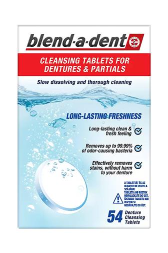 Blend-a-dent čistící tablety na umělé náhrady 54 ks