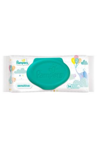 Pampers Baby Wipes sensitive klip jednorázové pleny 56 ks