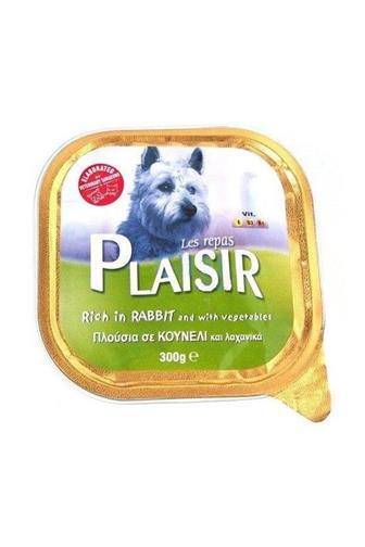 Plaisir dog paté králík-zelenina vanička 300 g