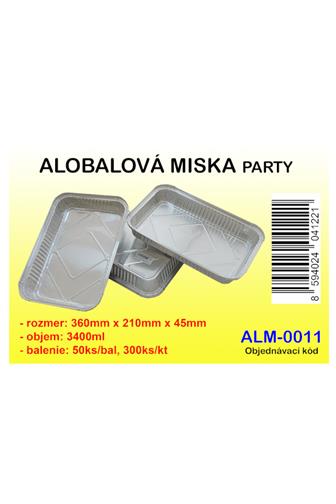 Alobalová miska Party 37x22x4.7cm