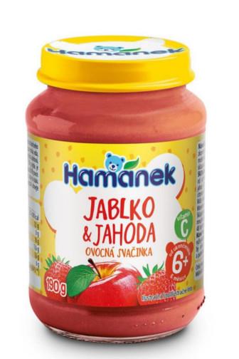 Hamánek jahodam a jablko od 6měs.190 g