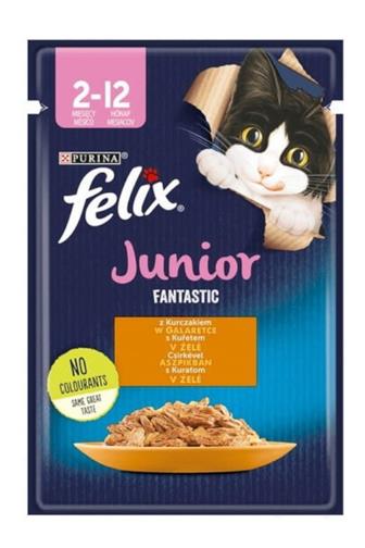 Purina Felix Fantastic Junior kuře v želé 85 g