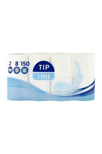 Tip line toaletní papír 2 vrstvý 150 útržků 8 x 132m