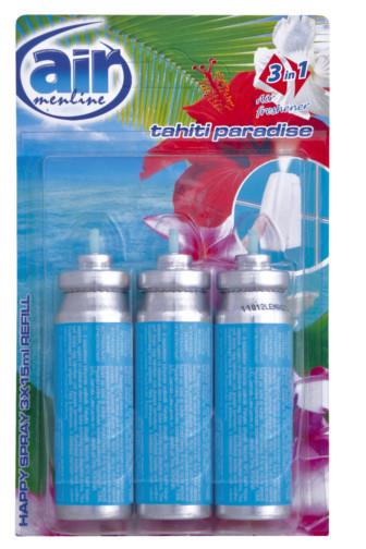 Air Menline happy spray Tahiti Paradise náplň 3 x 15ml