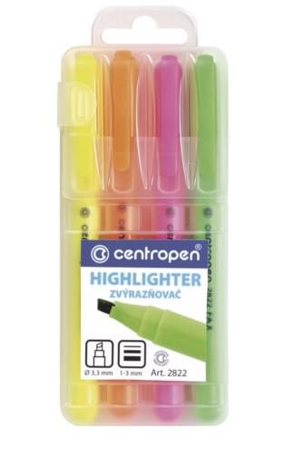 Centropen zvýrazňovač sada 2822 1-3mm 4ks