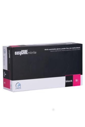 Rukavice Easy Care nitril nepudrované černé S 100ks